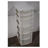 Used 5-Drawer Plastic Storage Unit