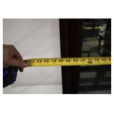 Vintage Wood and Glass Curio Display Cabinet with Shelving