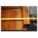 Antique Wooden Bench with Intricate Carvings