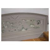 Vintage Wooden Bench with Distressed Finish