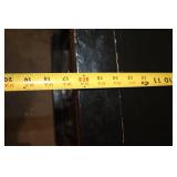 Vintage Black Lacquer Chinese Cabinet with Intricate Inlay