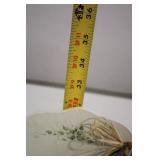 Vintage Distressed Wood Wall Shelf with Floral Accents