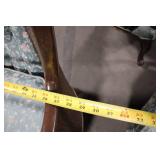 Set of 2 Vintage Cane Back Accent Chairs with Ottoman