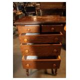Antique Wooden Dresser with Drawers