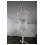 Adjustable Female Dress Form Mannequin with Wooden Tripod Base