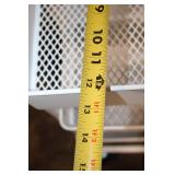 Rolling White Metal 3-Tier Utility Cart