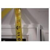 Set of 3 White Framed Wall Mirrors with Ribbon Hangers