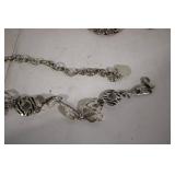 Pair of Vintage Metal Belts with Intricate Designs