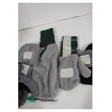 Assorted Winter Accessories Collection with Hats, Mittens, and Protective Gear