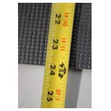 Gray Yoga Mat with Red Logo - 24â x 71â