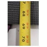 Gray Yoga Mat with Red Logo - 24â x 71â