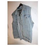 Harley-Davidson Sleeveless Denim Vest with Logo