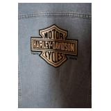 Harley-Davidson Sleeveless Denim Vest with Logo