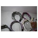 Set of 10 Assorted Patterned Headbands and Beaded Bracelets
