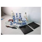 Collection of Chinese Porcelain Vases and Figurines