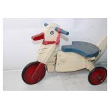 Vintage Wooden Duck Ride-On Toy