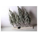 Snow-Frosted Pine Tree Centerpiece Decor