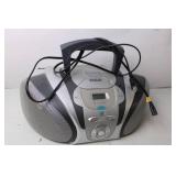 RCA Portable CD Radio Boombox with Handle and Power Cord