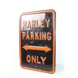 Harley Parking Only Metal Sign