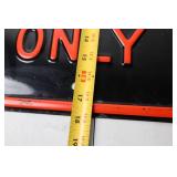 Harley Parking Only Metal Sign