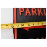 Harley Parking Only Metal Sign