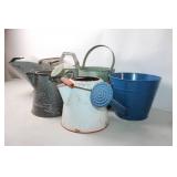 Vintage Galvanized Watering Cans and Buckets Collection