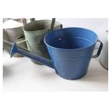 Vintage Galvanized Watering Cans and Buckets Collection