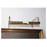 Vintage Framed Painting of a Man with a Hat and Pipe