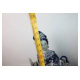 Blue and White Porcelain Figurine Statue