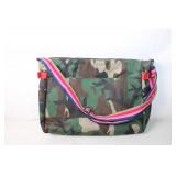 Plunder Camouflage Messenger Bag with Red Polka Dot Lining
