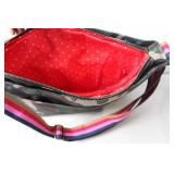 Plunder Camouflage Messenger Bag with Red Polka Dot Lining