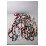 Collection of Colorful Beaded Necklaces with Unique Pendants