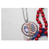 Collection of Colorful Beaded Necklaces with Unique Pendants