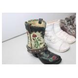 Set of 4 Decorative Miniature Shoe Figurines