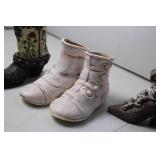 Set of 4 Decorative Miniature Shoe Figurines