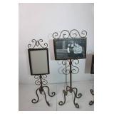 Set of 3 Ornate Metal Picture Frames with Scroll Design