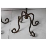 Set of 3 Ornate Metal Picture Frames with Scroll Design