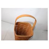 Handwoven Wooden Basket with Handle
