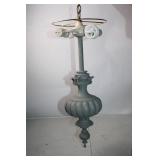 Vintage Hanging Brass Lamp with Ornate Design