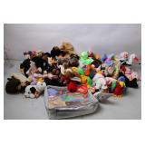 Collection of 50+ Beanie Babies and Collector