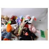 Collection of 50+ Beanie Babies and Collector