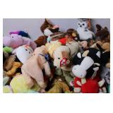 Collection of 50 TY Beanie Babies Assorted Animal Plush Toys