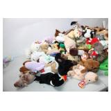 Collection of 50 TY Beanie Babies Assorted Animal Plush Toys