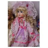 Collection of 7 Vintage Dolls with Accessories