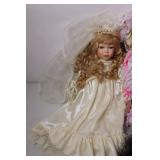 Collection of 7 Vintage Dolls with Accessories