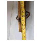 Antique Wood and Metal Horse Yoke with Iron Rings
