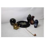 Collection of 6 Assorted Decorative Vases and Plates