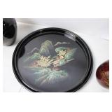 Collection of 6 Assorted Decorative Vases and Plates