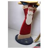 Vintage Holiday Decor Collection: Santa, Reindeer, Sled, and Tree