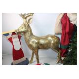 Vintage Holiday Decor Collection: Santa, Reindeer, Sled, and Tree